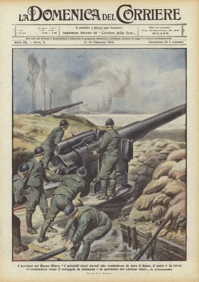 Sjömännen på Nedre Piave av Achille Beltrame