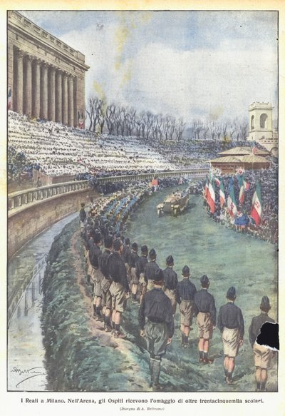 De kungliga i Milano av Achille Beltrame