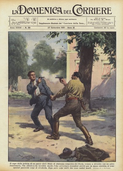 Polischefen i ett land i delstaten Alabama (Nordamerika), kommer i bråk med? av Achille Beltrame