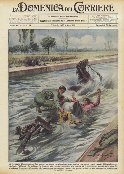 En soldats mod av Achille Beltrame