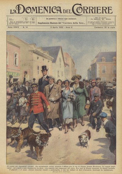 Processionen av levande fenomen av Achille Beltrame
