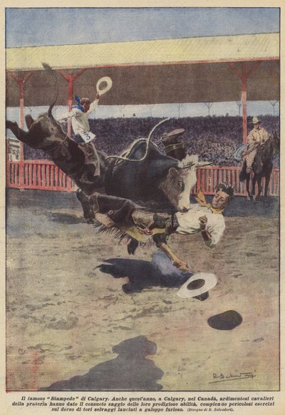 Den berömda Calgary Stampede av Achille Beltrame