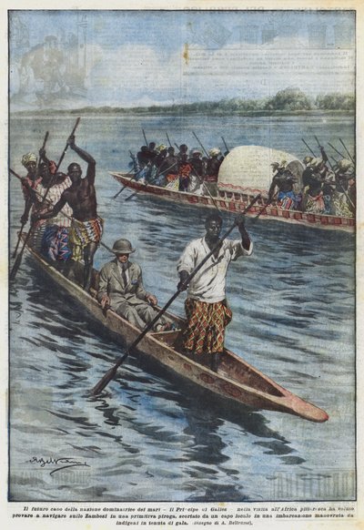 Den framtida ledaren för den härskande nationen av haven, Prinsen av Wales, på sitt besök i Afrika? av Achille Beltrame