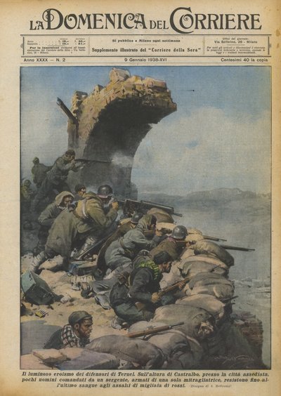 Teruels försvarares lysande heroism av Achille Beltrame
