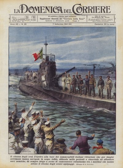 Hjältarnas återkomst av Achille Beltrame