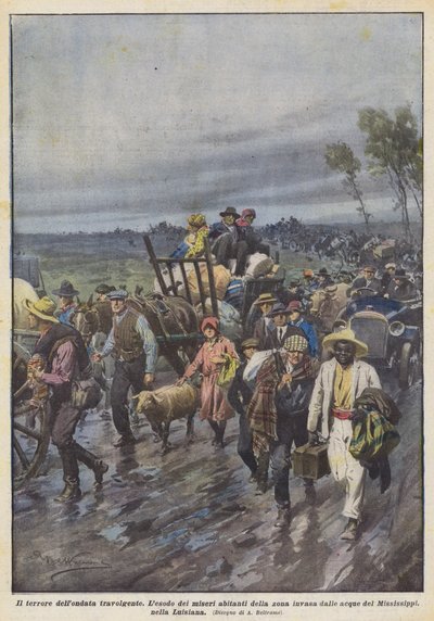 Den överväldigande vågens skräck av Achille Beltrame