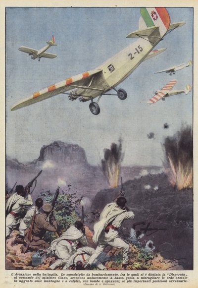 Flyg in i strid av Achille Beltrame