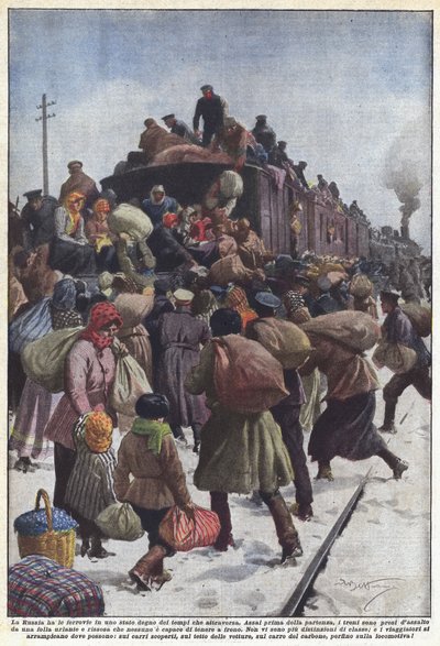 Ryssland har sina järnvägar i en stat som är värdig den tid det går igenom av Achille Beltrame