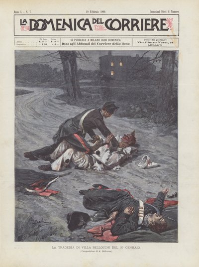 Tragedin i Villa Bellocchi den 29 januari av Achille Beltrame