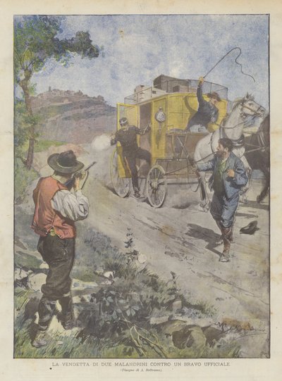Två marodörers hämnd mot en bra officer av Achille Beltrame