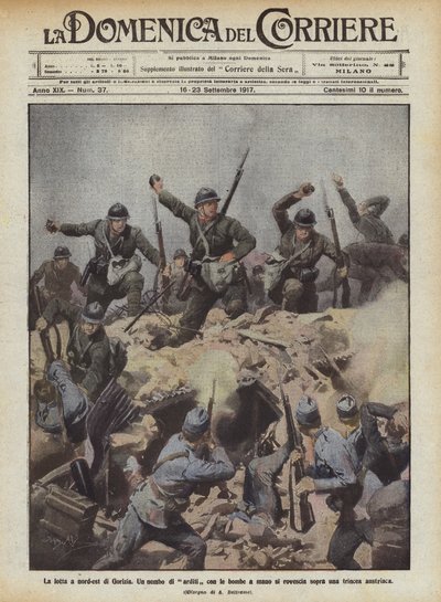 Striden nordost om Gorizia av Achille Beltrame