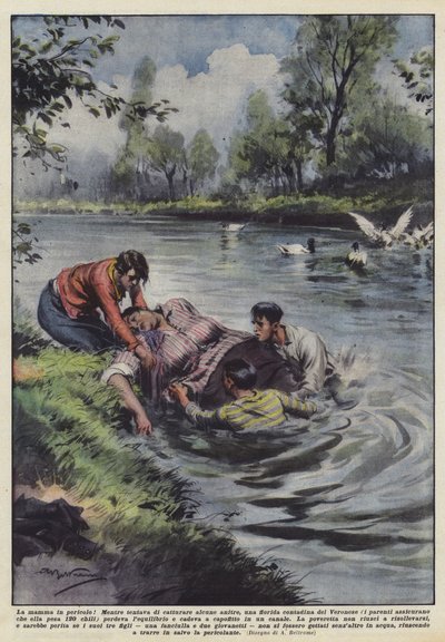 Mamma i fara! av Achille Beltrame