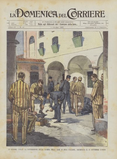 De civila reformerna, undertryckandet av kedjan i italienska straffhem, beslutade den 20 september förra året av Achille Beltrame