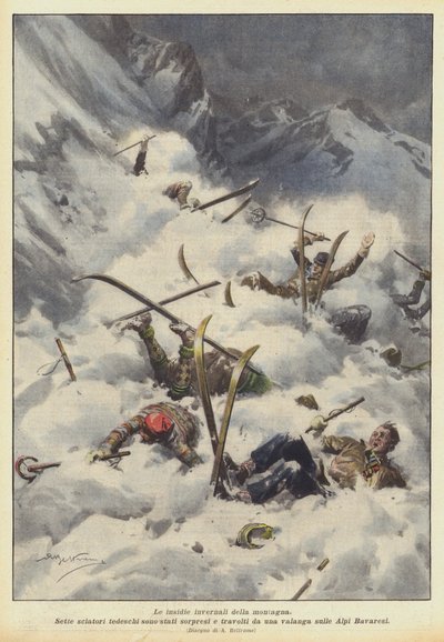 Fjällens vinterfällor av Achille Beltrame