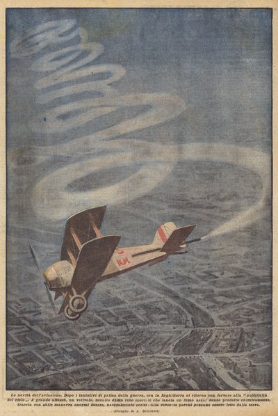 Nyheten om flyget av Achille Beltrame