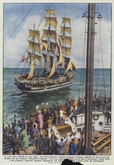 Fosterlandets röster på öppet hav av Achille Beltrame