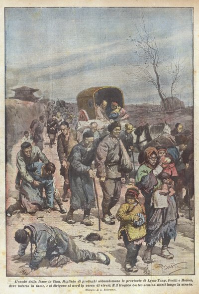 Problemet med hunger i Kina av Achille Beltrame