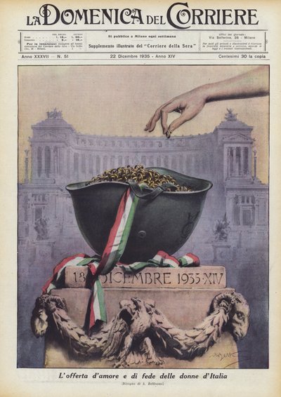 Erbjudandet om kärlek och tro från kvinnorna i Italien av Achille Beltrame