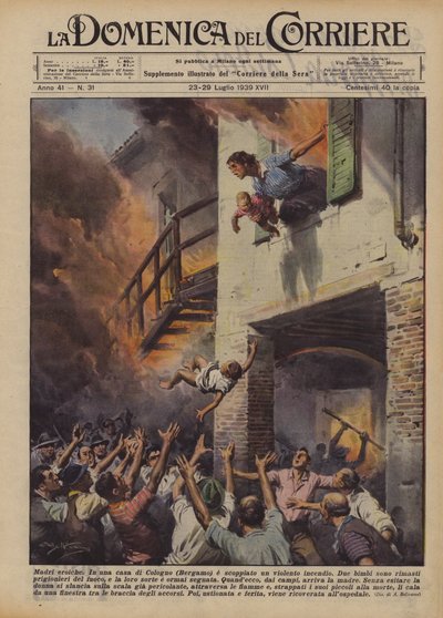 Heroiska mödrar av Achille Beltrame