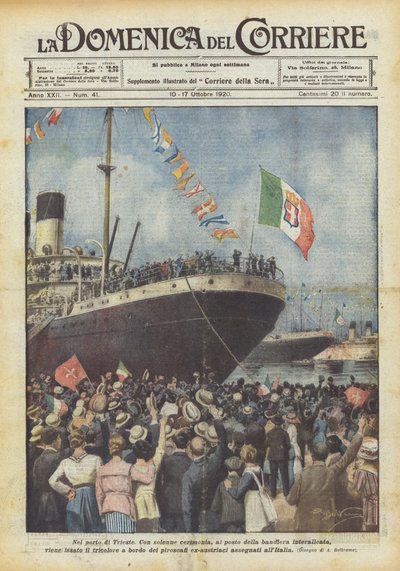 I hamnen i Trieste av Achille Beltrame