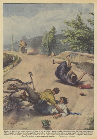 Att förlora sin fru på en motorcykel? och märker det inte av Achille Beltrame