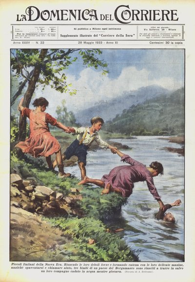 Små italienare från den nya eran av Achille Beltrame