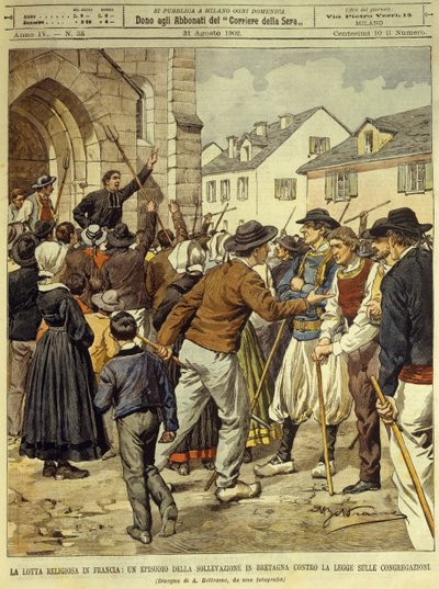 Religiös kamp i Frankrike, 13 april av Achille Beltrame