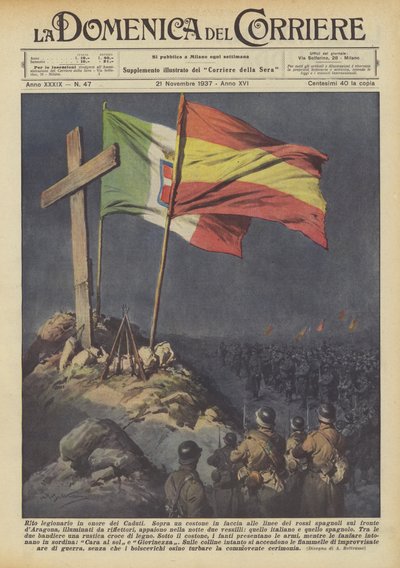 Legionär rit till de fallnas ära av Achille Beltrame
