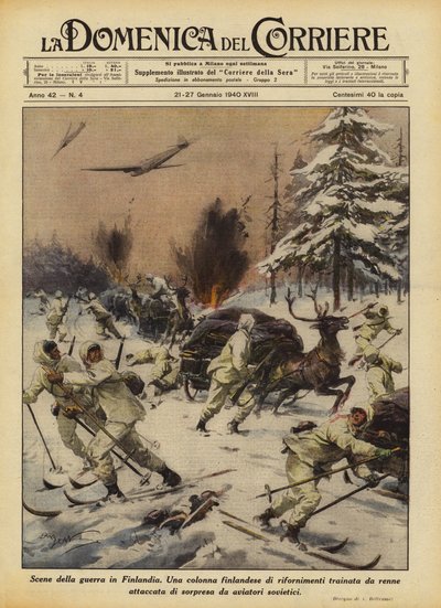Scener från kriget i Finland av Achille Beltrame