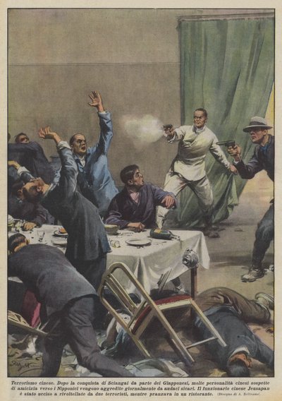 kinesisk terrorism av Achille Beltrame