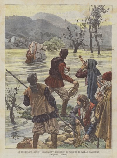 Ett spännande avsnitt av de senaste översvämningarna i provinsen Cagliari (Sardinien) av Achille Beltrame