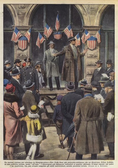 Ett nyfiket sätt att lindra arbetslösheten i New York av Achille Beltrame