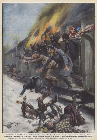 Ett järnvägsdrama av Achille Beltrame