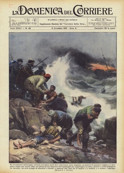 En dramatisk räddning till den norska björnön av Achille Beltrame
