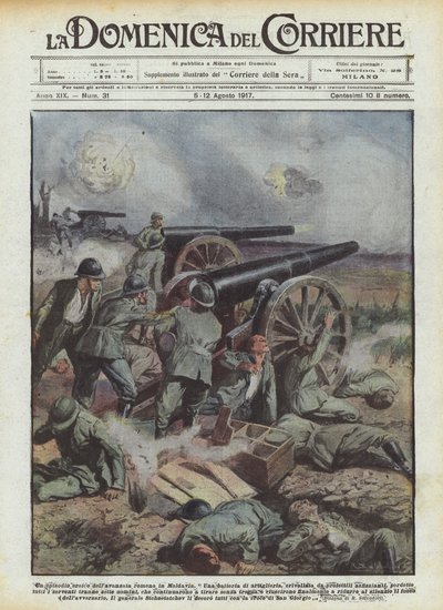 En heroisk episod av den rumänska framryckningen in i Moldavien av Achille Beltrame