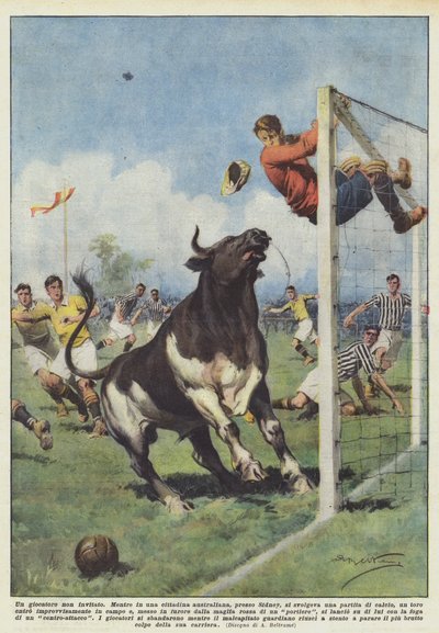 En objuden spelare av Achille Beltrame