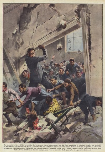 En heroisk lärare av Achille Beltrame