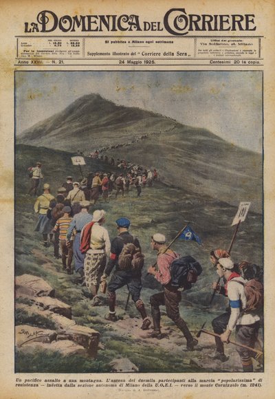 Ett fredligt överfall på ett berg av Achille Beltrame