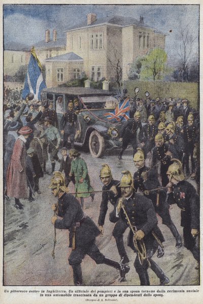 En pittoresk procession i England av Achille Beltrame