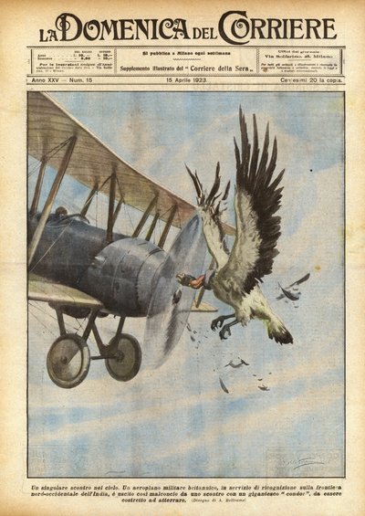 En unik sammandrabbning på himlen av Achille Beltrame