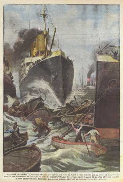 En katastrofal ras av Achille Beltrame