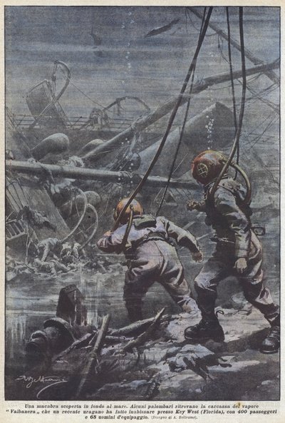 En makaber upptäckt på havets botten av Achille Beltrame