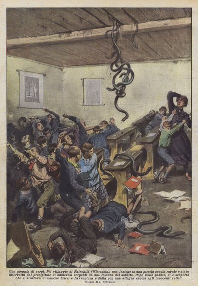 Ett regn av ormar av Achille Beltrame