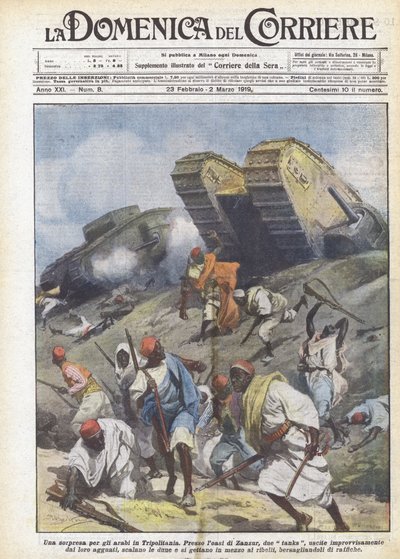 En överraskning för araberna i Tripolitanien av Achille Beltrame