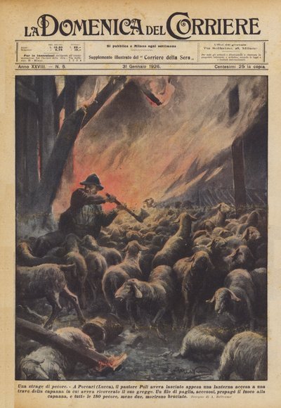 En slakt av får av Achille Beltrame