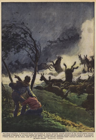 En enastående massaker av Achille Beltrame