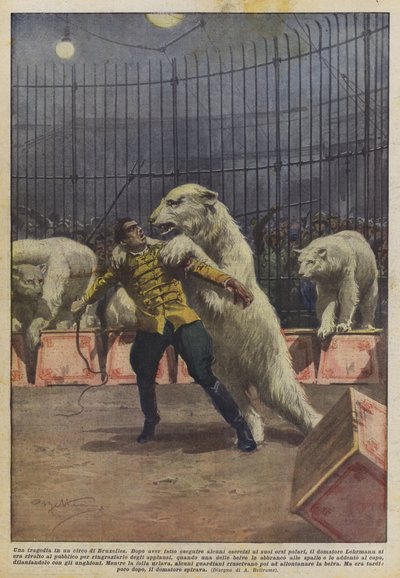 En tragedi i en cirkus i Bryssel av Achille Beltrame
