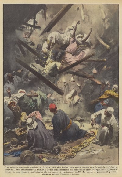 En tragisk bröllopsceremoni av Achille Beltrame