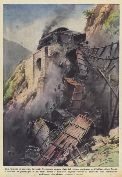 En lavin av kol av Achille Beltrame