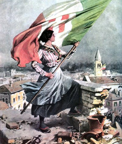 Första världskriget 1915 1918 Italien-Vittorio Veneto av Achille Beltrame